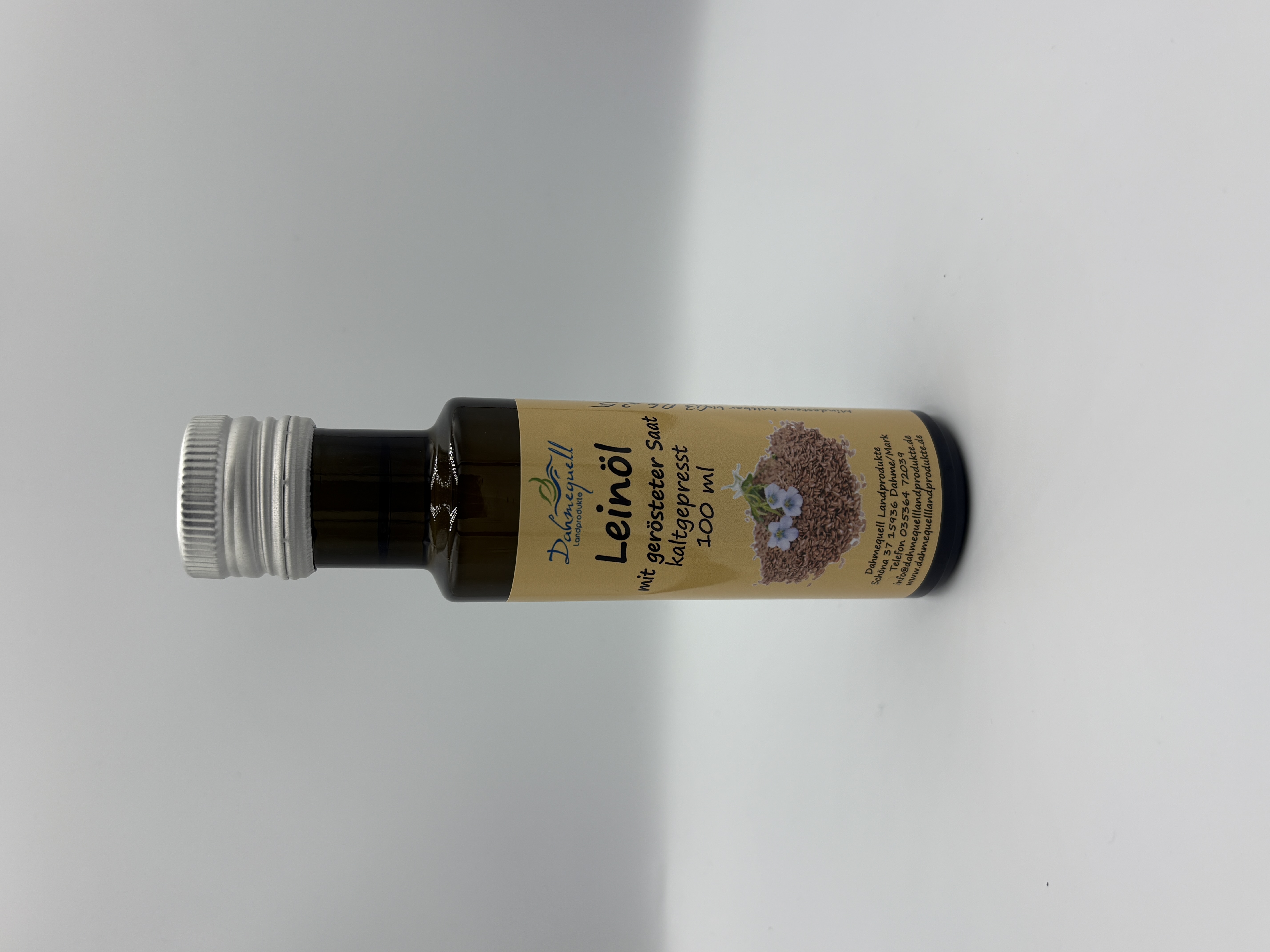 Leinöl kaltgepresst, mit gerösteter Saat 100ml