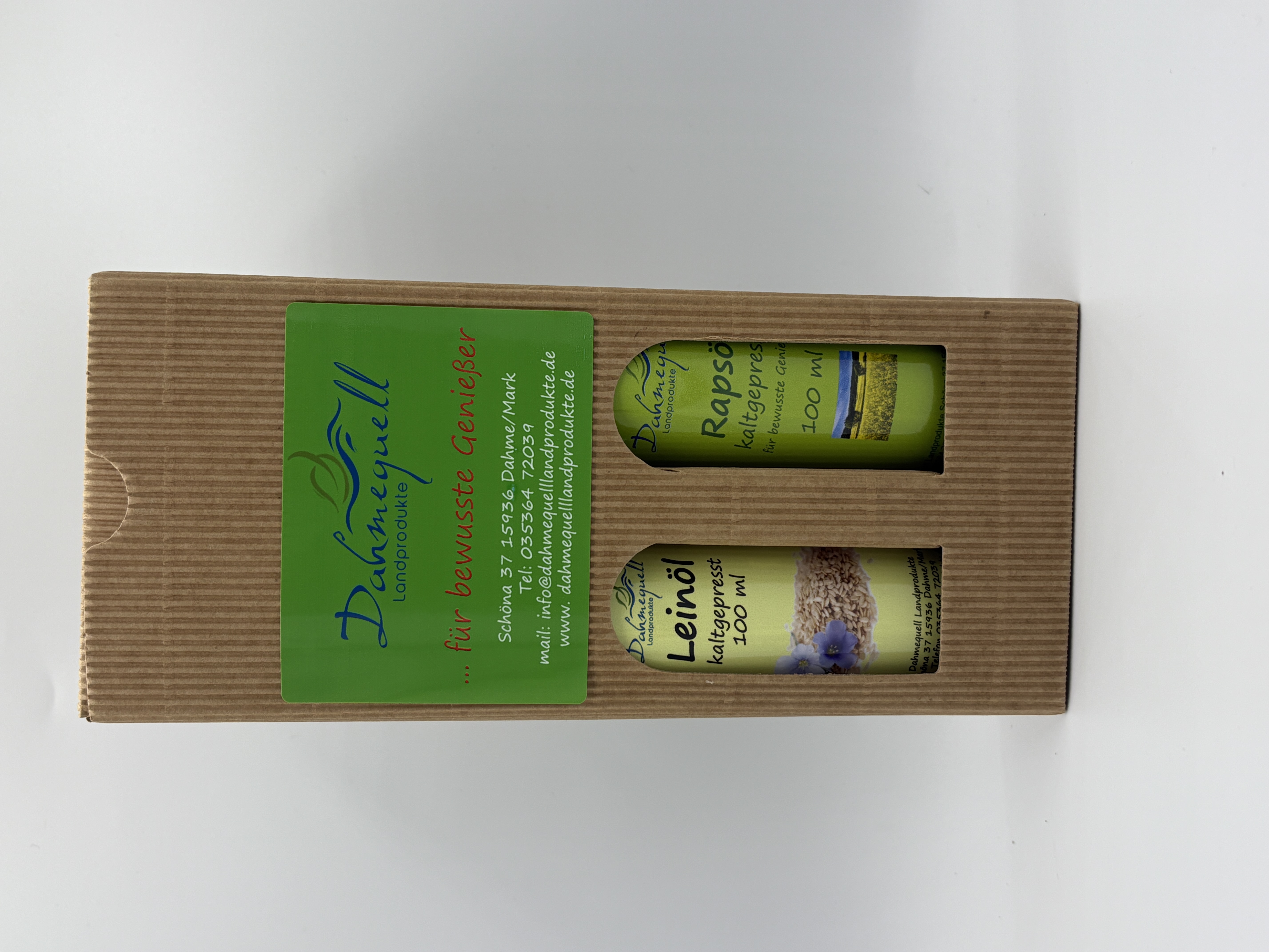 Genußpaket Lein- und Rapsöl je 100ml