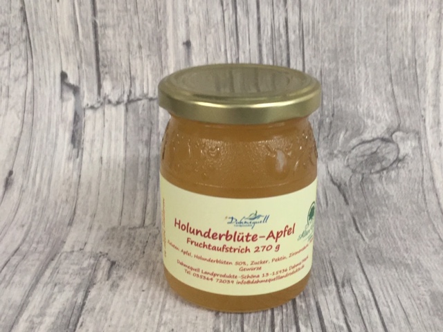 Holunderblüte mit Apfel Fruchtaufstrich 270 g